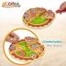 Houten spel Woomax Pizza 27 Onderdelen (6 Stuks)