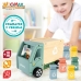 Camião de Lixo Woomax Brinquedo 8 Peças 24 x 15 x 13,5 cm (4 Unidades)