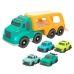 Autotransporter en Wagen Motor Town Licht Geluid 32,5 x 13 x 10,5 cm (2 Stuks)