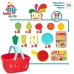 Conjunto de Alimentos de Brincar Colorbaby Equipamentos e utensílios de cozinha 33 Peças (12 Unidades)