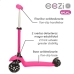 Patinete Scooter Eezi Cor de Rosa 2 Unidades