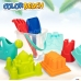 Conjunto de brinquedos de praia Colorbaby Polipropileno (12 Unidades)