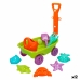 Strandspeelgoedset Colorbaby Kruiwagen Polypropyleen (12 Stuks)