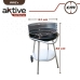 Barbecue a Carboni con Ruote Aktive Metallo smaltato 51 x 82 x 51 cm Nero