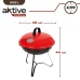 Bärbar Grill Aktive Emaljerad metall Ø 36 cm 36 x 44 x 36 cm (4 antal) Röd