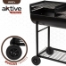 Kulgrill med hjul Aktive Plastik Emaljeret metal 97 x 96 x 42 cm Sort