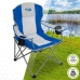 Inklapbare campingstoel Aktive Blauw Grijs 57 x 97 x 60 cm (4 Stuks)