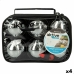 Pétanque Aktive 6 Kulki Metal Stal chromowana (4 Sztuk)