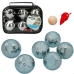 Jeu-de-boulesset Aktive 6 Ballen Metaal Chroomstaal (4 Stuks)