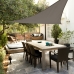 Toldo Aktive Triangular 500 x 0,5 x 500 cm Cinzento Poliéster (4 Unidades)