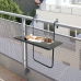 Tavolo Pieghevole Aktive Per appendere sul balcone Acciaio 60 x 66,5 x 40 cm (4 Unità)