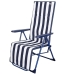 Solstol Aktive Wit Marineblauw Liggend Gestreept 147 x 70 x 48 cm (2 Stuks)