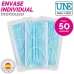 Box of hygienic masks SensiKare 50 Części (12 Sztuk)