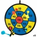 Klittenband Dartboard met Bal Colorbaby Ø 29,5 cm (12 Stuks)