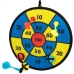 Klittenband Dartboard met Bal Colorbaby Ø 29,5 cm (12 Stuks)