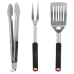 Barbecue Utensils Set Aktive 3 Pieces Barbecue Stainless steel 9 x 41 x 5 cm (4 Units)