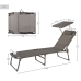 Solstol Aktive Opvouwbaar Parasol Grijs 193 x 30 x 53 cm