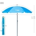 Parasol przeciwsłoneczny Aktive UV50 Ø 180 cm Sinine Polüester Alumiinium 180 x 187,5 x 180 cm (12 Ühikut)