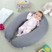 Multifunction Breastfeeding Pillow InnovaGoods Grey Multicolour (3 Units) (Refurbished A)