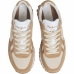 Kvinde Casual Sneakers Pepe Jeans Brit-On Prints Hvid Beige