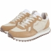 Kvinde Casual Sneakers Pepe Jeans Brit-On Prints Hvid Beige