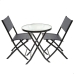 Tuinmeubilair Aktive Tafel Stoel x 2 3 Onderdelen 60 x 71 x 60 cm 46 x 42 x 82 cm