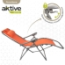 Sun-lounger Aktive textilene Orange 160 x 76 x 52 cm