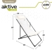 Chaise longue inclinable Aktive Blanc 53 x 87 x 78 cm (4 Unités)