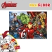 Puzzle Infantil The Avengers Dupla face 108 Peças 70 x 1,5 x 50 cm (6 Unidades)