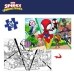 Child's Puzzle Spidey Double-sided 50 x 35 cm 24 Pieces (12 Units)