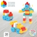 Building Blocks Color Block Suitcase Police Car 30 Pieces (2 Units)