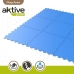 Kinderpuzzel Aktive Blauw 9 Onderdelen EVA-rubber 50 x 0,4 x 50 cm (4 Stuks)