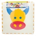 Alfombra de Puzzle Colorbaby EVA 60 x 1 x 60 cm (2 Unidades) 4 Piezas Animales 118 x 118 cm