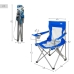 Inklapbare campingstoel Aktive Blauw Grijs 46 x 82 x 46 cm (4 Stuks)