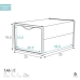 Stackable shoe box Max Home Bela 6 kosov polipropilen ABS 25 x 18,5 x 35 cm