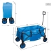 Multi-purpose Cart Aktive Blue Black Polyester PVC Steel 88 x 108 x 47 cm Foldable Beach