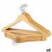 Kleerhangerset Max Home Natuurlijk Hout Staal 44,5 x 23 x 1 cm 10 Onderdelen (6 Stuks)