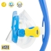 Óculos de Mergulho com Tubo e Barbatanas AquaSport Azul Júnior (2 Unidades)