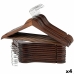 Kleerhangerset Max Home Bruin Hout Staal 44,5 x 23 x 1 cm 20 Onderdelen (4 Stuks)