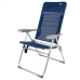 Cadeira de Praia Aktive Slim Dobrável Azul Marinho 47 x 107 x 66 cm (4 Unidades)