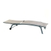 Lettino DKD Home Decor Con ruote Grigio PVC Alluminio (187,5 x 64 x 97 cm)