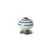 Pomo Rei e501 Azul Metal Porcelana Ø 40 x 36 mm 4 Piezas