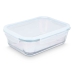 Lunchbox Vivalto C2-2800K Transparant Siliconen Borosilicaatglas 2,8 L 29,5 x 9 x 22,8 cm (6 Stuks)