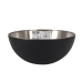 Salad Bowl Quttin   Black Silver 29 x 12 cm Steel (4 Units)