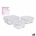 Set de 3 Fiambreras LAV Cristal (8 Unidades) (3 pcs)