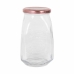 Frasco de Vidro Transparente Inde Tasty 1,05 L Com tampa (12 Unidades)