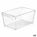 Multi-functionele Kist Quttin Transparant 20 x 32,5 x 14 cm (12 Stuks)