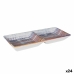 Tablett für Snacks La Mediterránea Boreal 2 Fächer 25 x 11 x 3 cm (24 Stück)