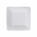 Plate set Algon Disposable White Cardboard Squared 18 cm (10 Units)