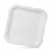 Set de Platos Algon Desechables Blanco Cartón 23 x 23 x 1,5 cm (10 Unidades)